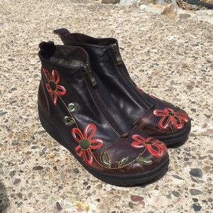 Vintage Flower Boots